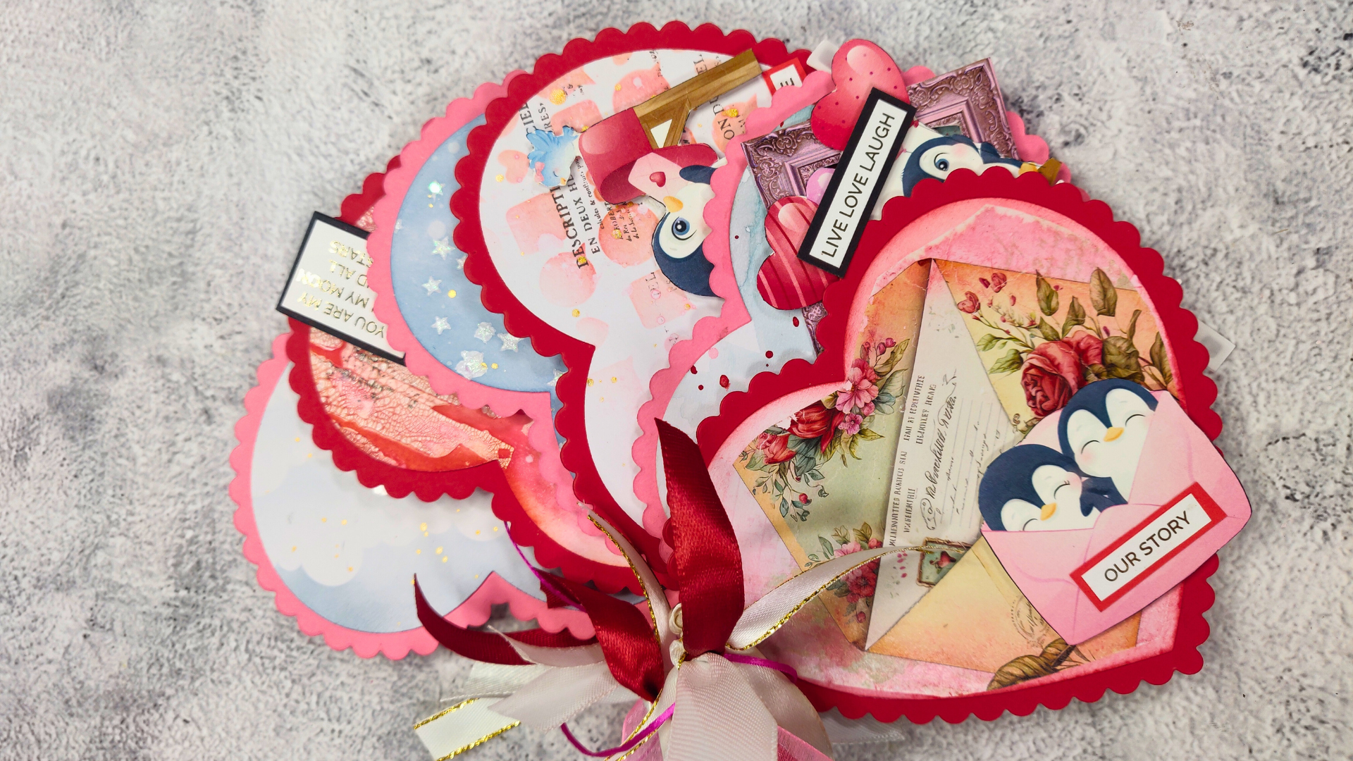 Valentine’s Day Scrapbook Album Quick and Easy