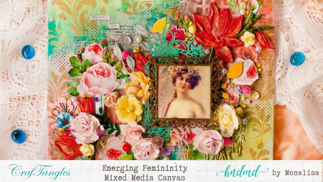 Emerging Femininity - Mixed Media Canvas