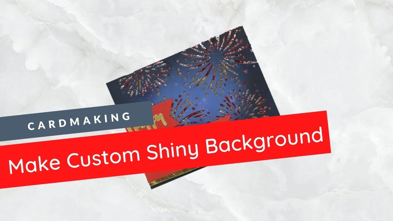 Create custom shiny background (Diwali Cardmaking tutorial)