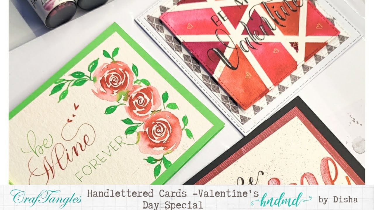 Handlettered Cards -Valentine's Day Special