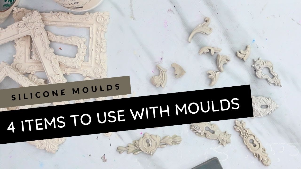 4 Different Ways to use silicone Moulds #moulds #decoupage #mixedmedia