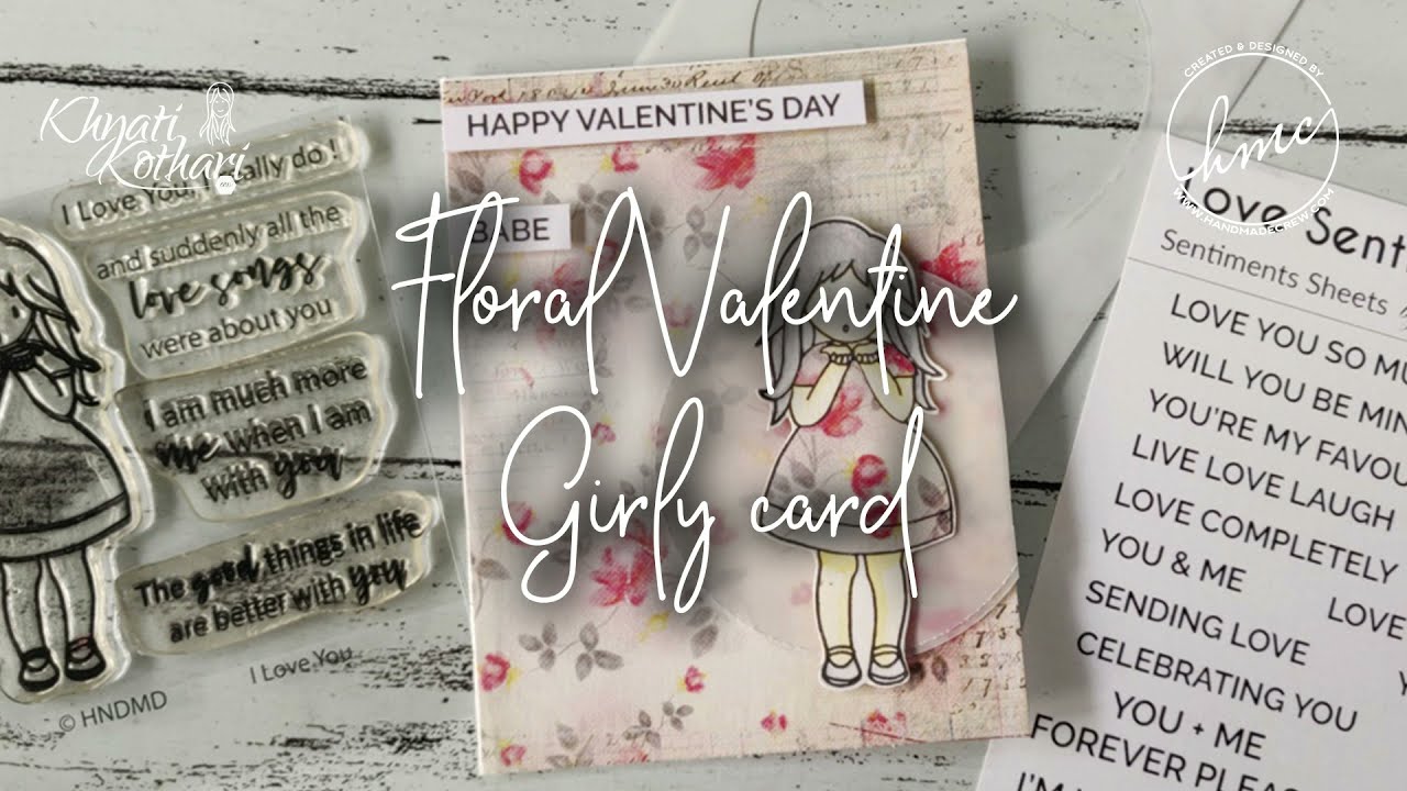 Floral Valentine cardmaking tutorial