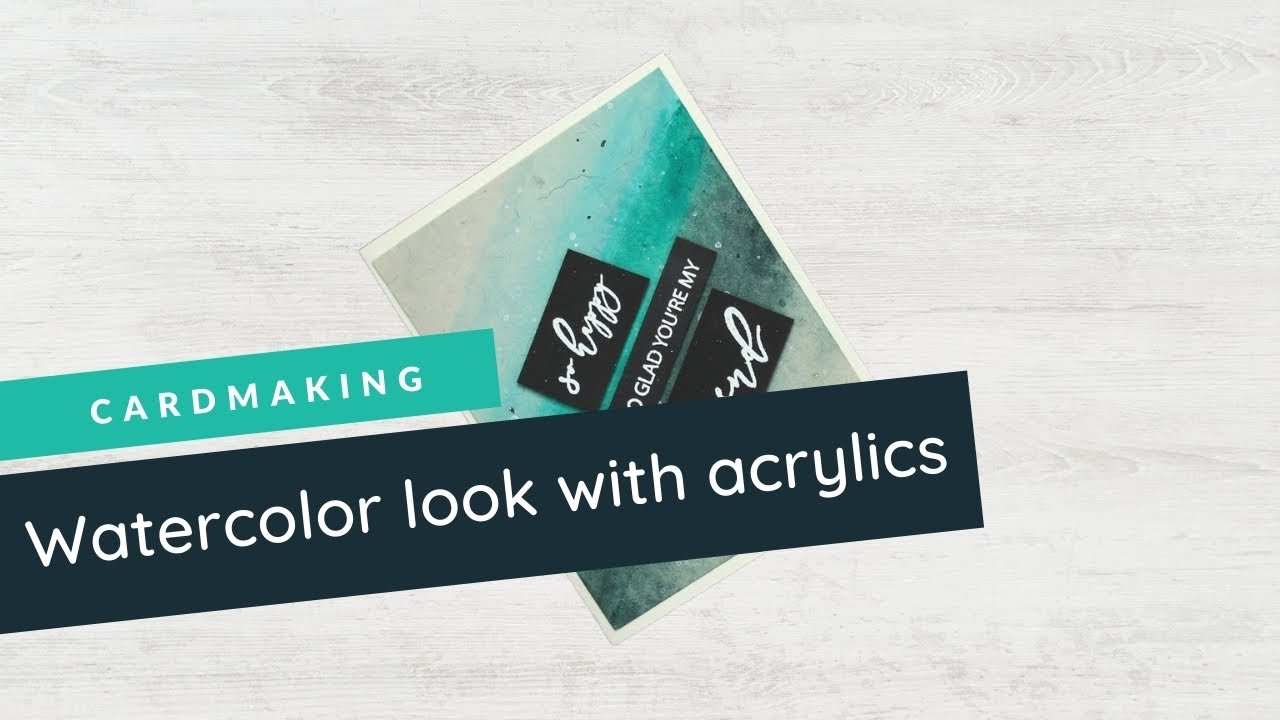 Watercolour look with Acrylics