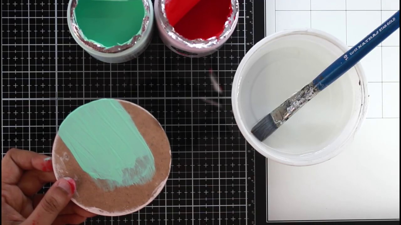 CrafTangles Chalk Paint Demo with various mediums