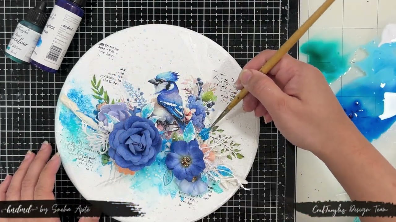 MIxed Medi Canvas Tutorial #artjournal #mixedmedia #craftangles #hndmd #canvas #mixedmediaart
