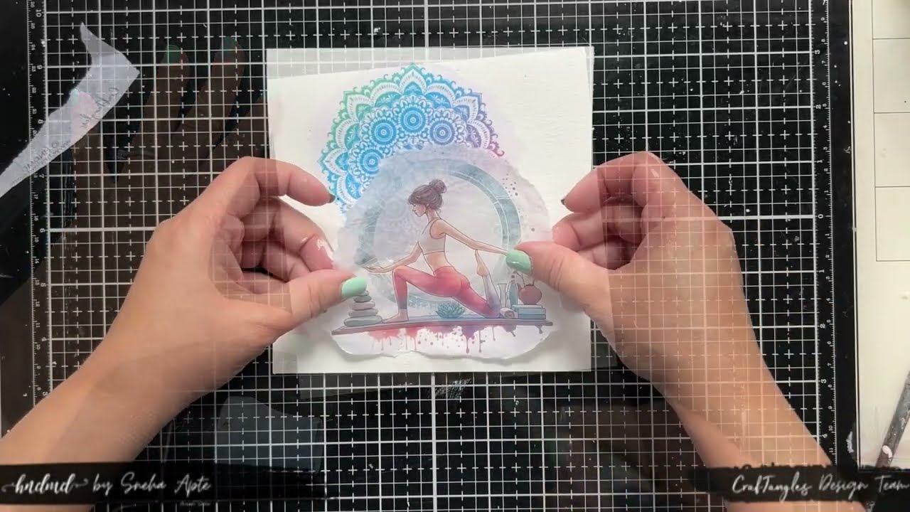 DIY decoupage home decor - Yoga #decoupage #homedecor #diy #handmade #alteredart