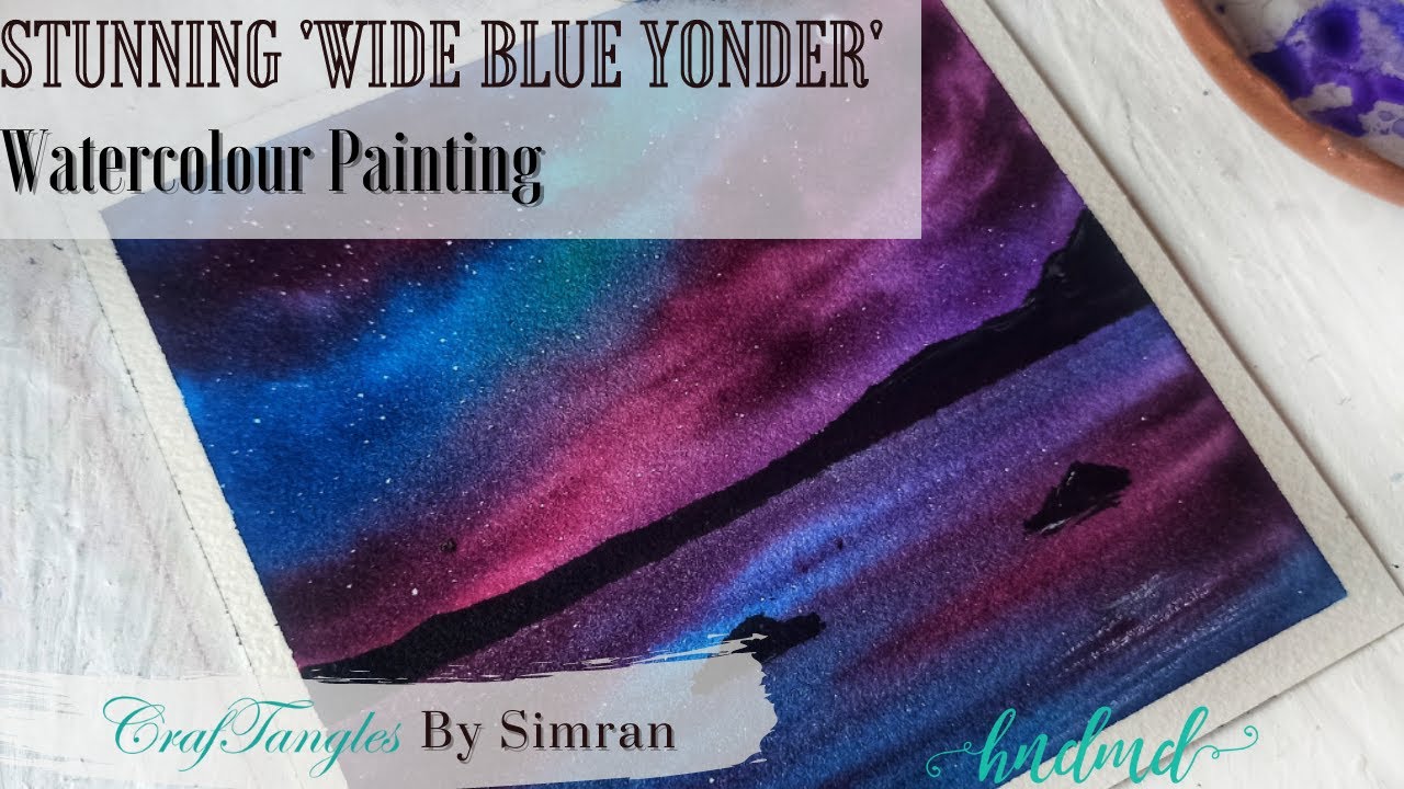 Stunning 'Wide Blue Yonder' Watercolour Painting