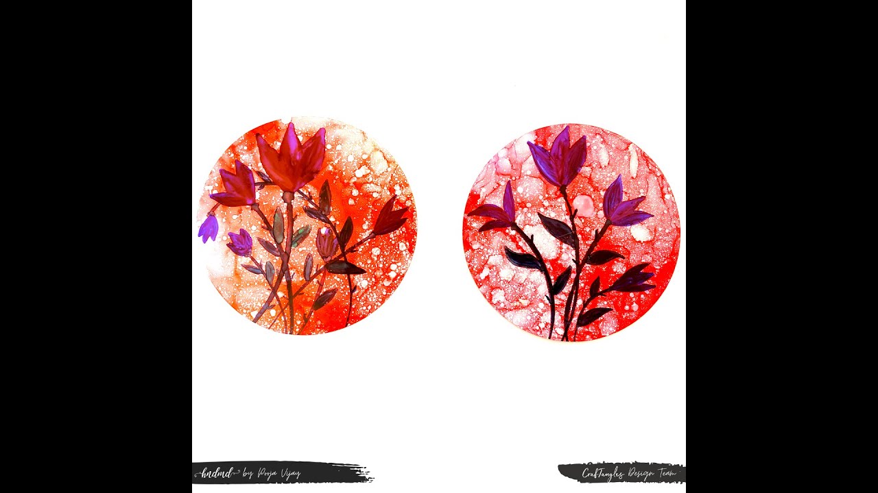 DIY Alcohol Ink Flowers