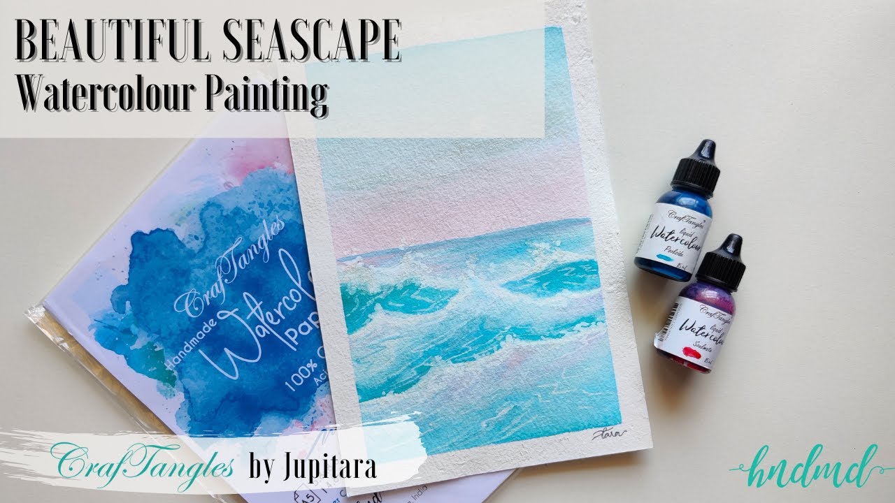 Beautiful Seascape Watercolour Tutorial