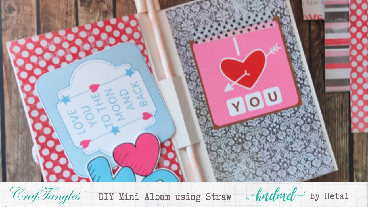 DIY Mini Album using Straw