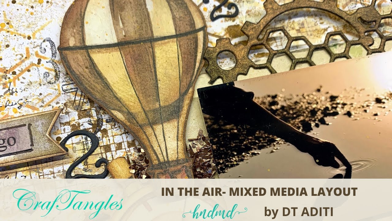 In the Air- Mixed Media Layout
