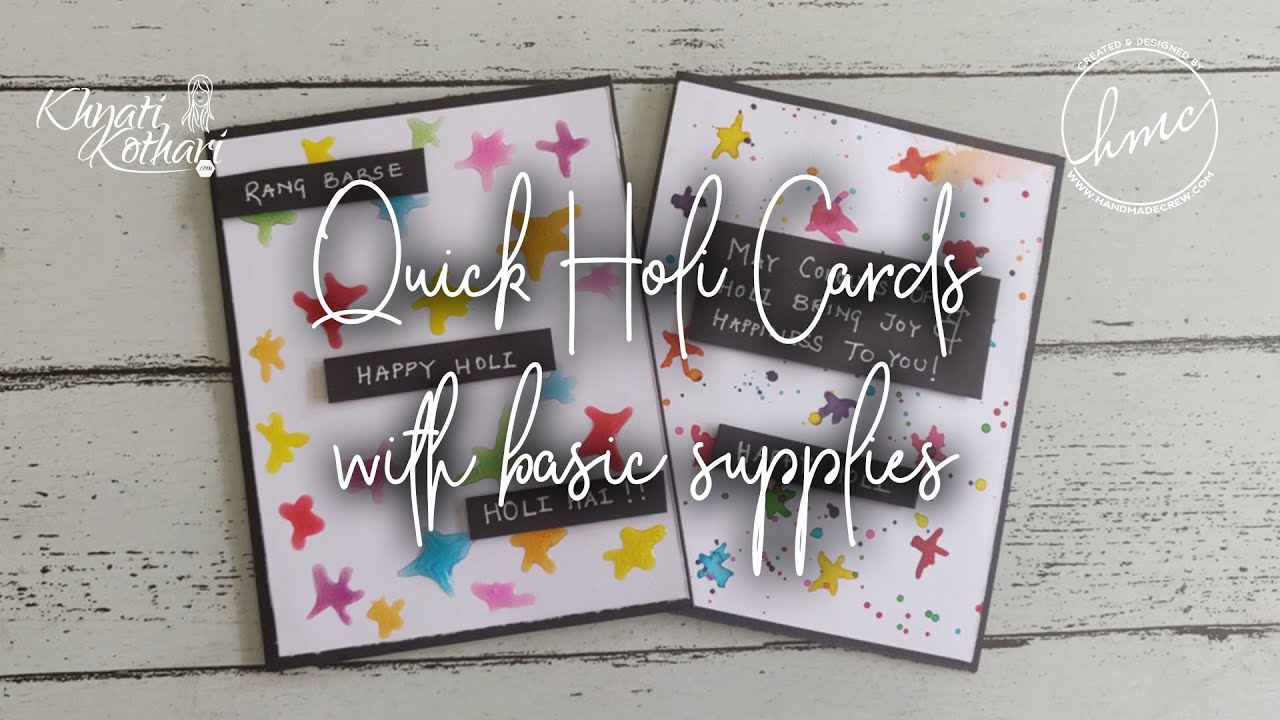 How to create cards using basic supplies [Cardmaking idea]