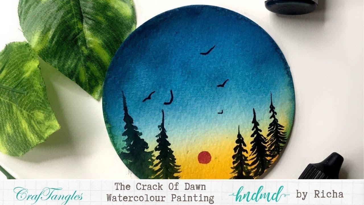 'The Crack Of Dawn' Watercolour Painting
