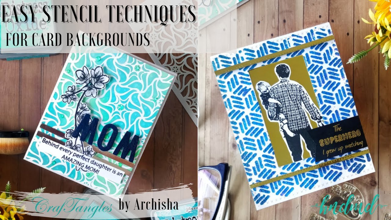 Easy Stencil Techniques for Card Backgrounds