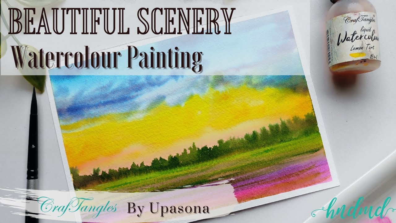 Beautiful Scenery Watercolour Painting