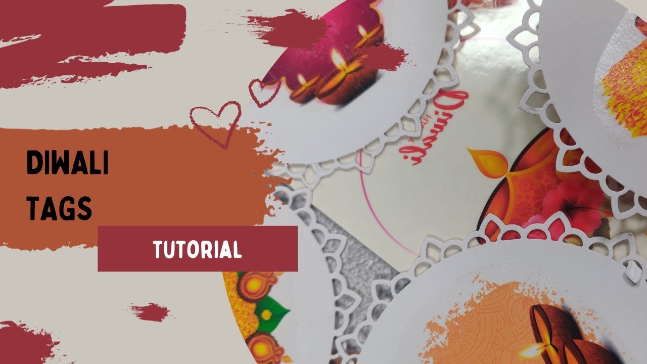 DIY Diwali Tags #handmade #cardmaking #diy #navratri #craftangles #hndmd #diwali #diycrafts