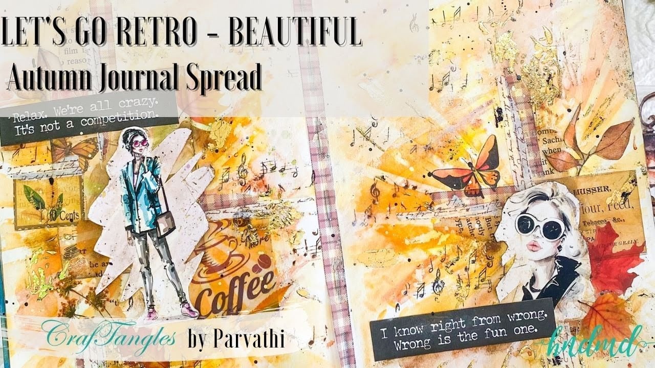 Let’s go Retro - Beautiful Autumn Journal Spread