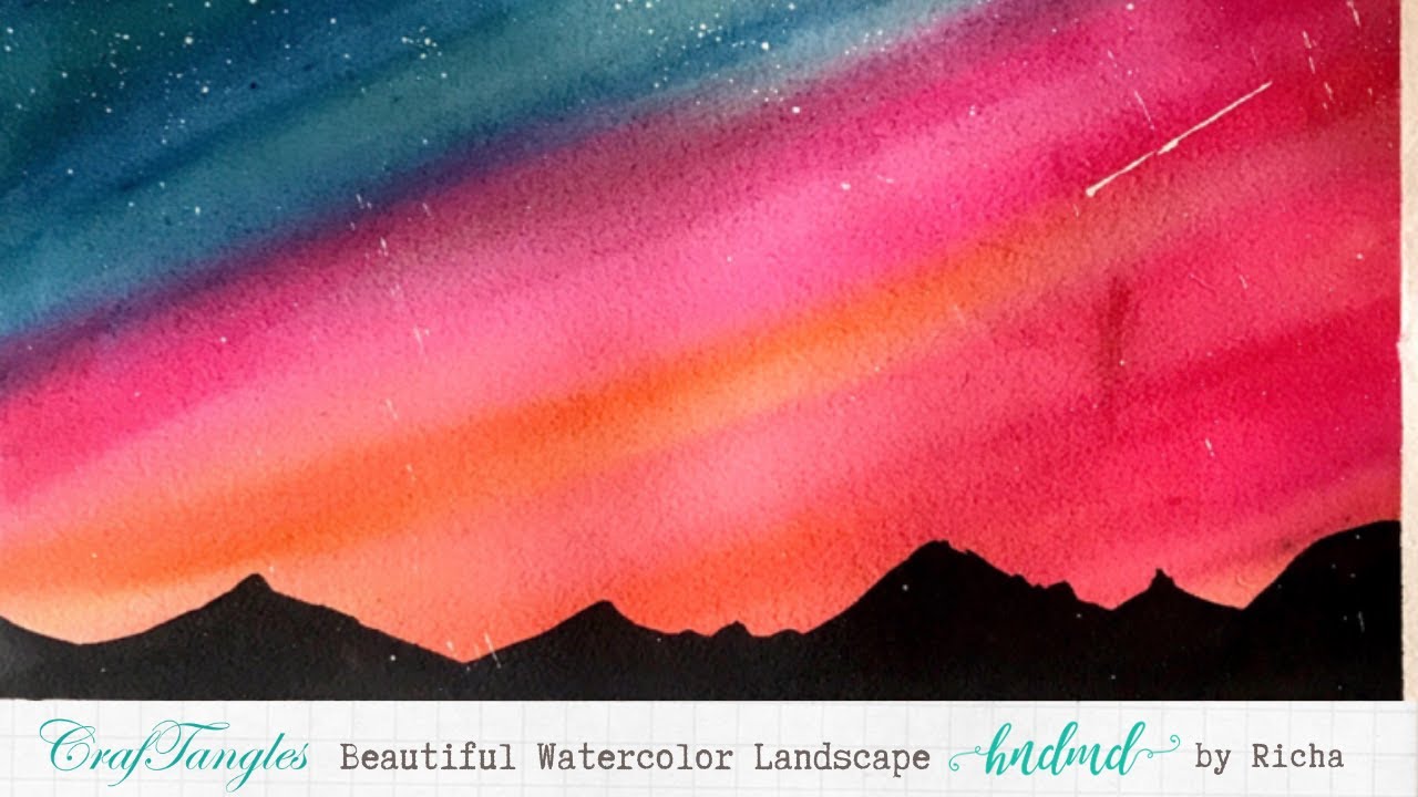 Beautiful Watercolor Landscape