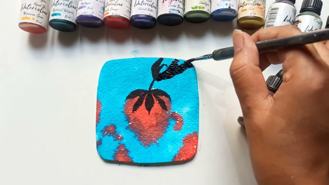 Story of Hope painting #galaxy #watercolor #painting #hndmd #craftangles #watercolour #5minart