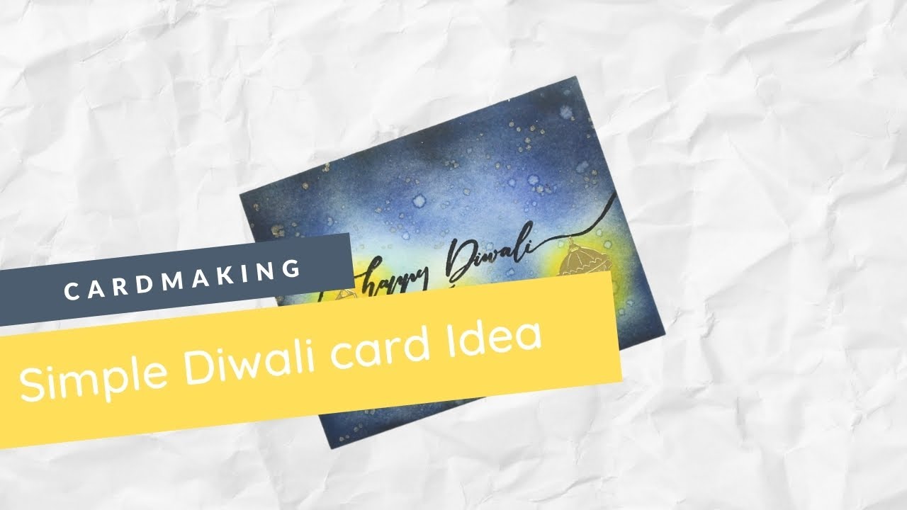 Simple Diwali Card (Cardmaking Tutorial)