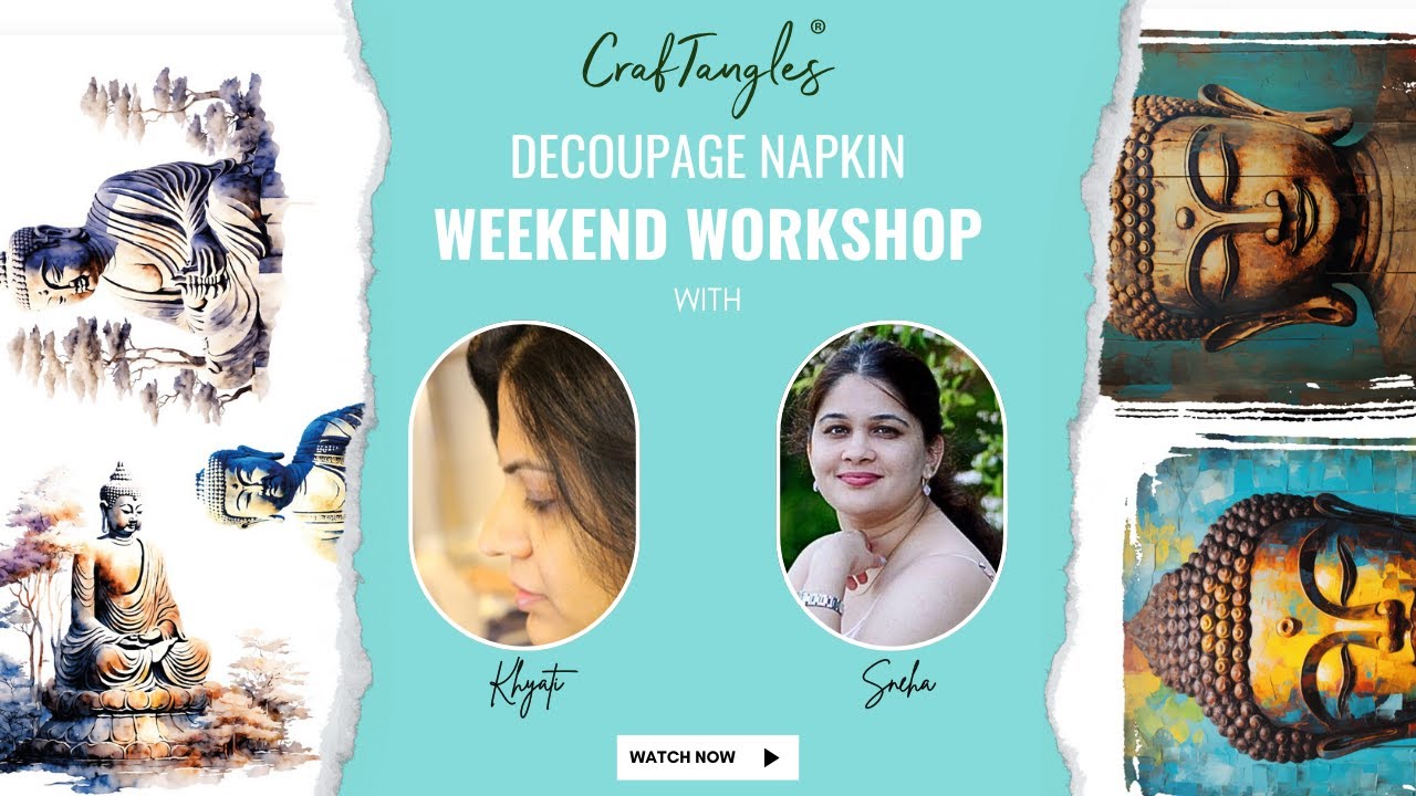 CrafTangles Weekend Workshop with Sneha 30 Nov 2024 #decoupage