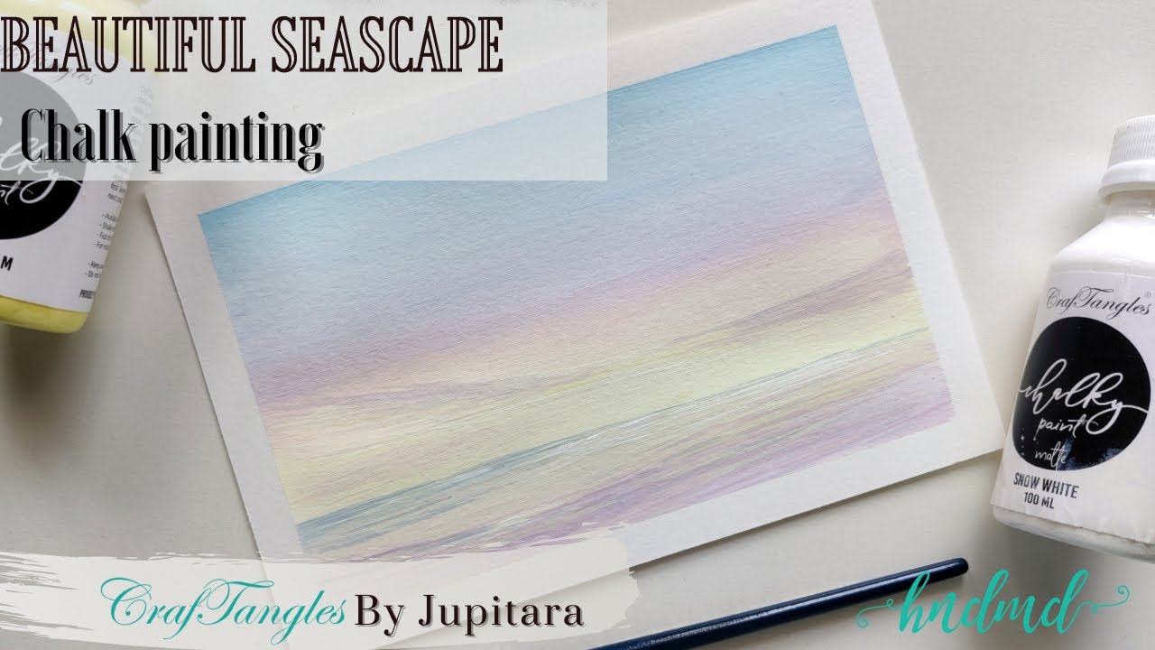 Beautiful Seascape Chalk Painting