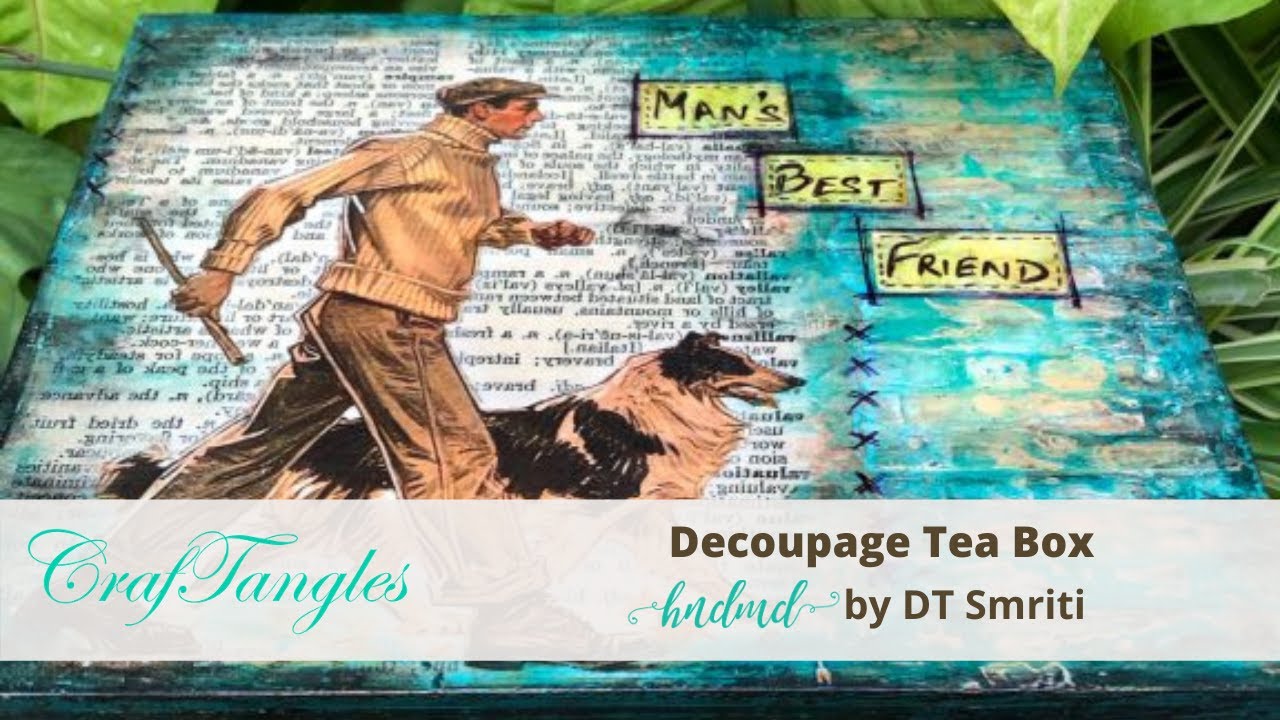 Cute and Simple Decoupage Tea Box