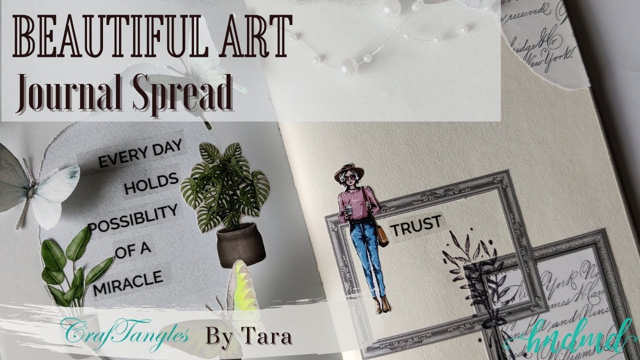 Beautiful Art Journal Spread