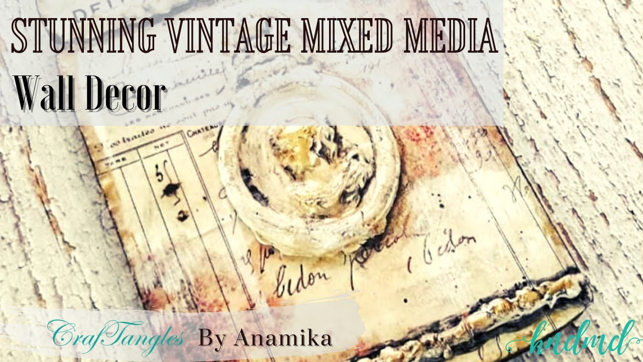 Stunning Vintage Mixed Media Wall Décor