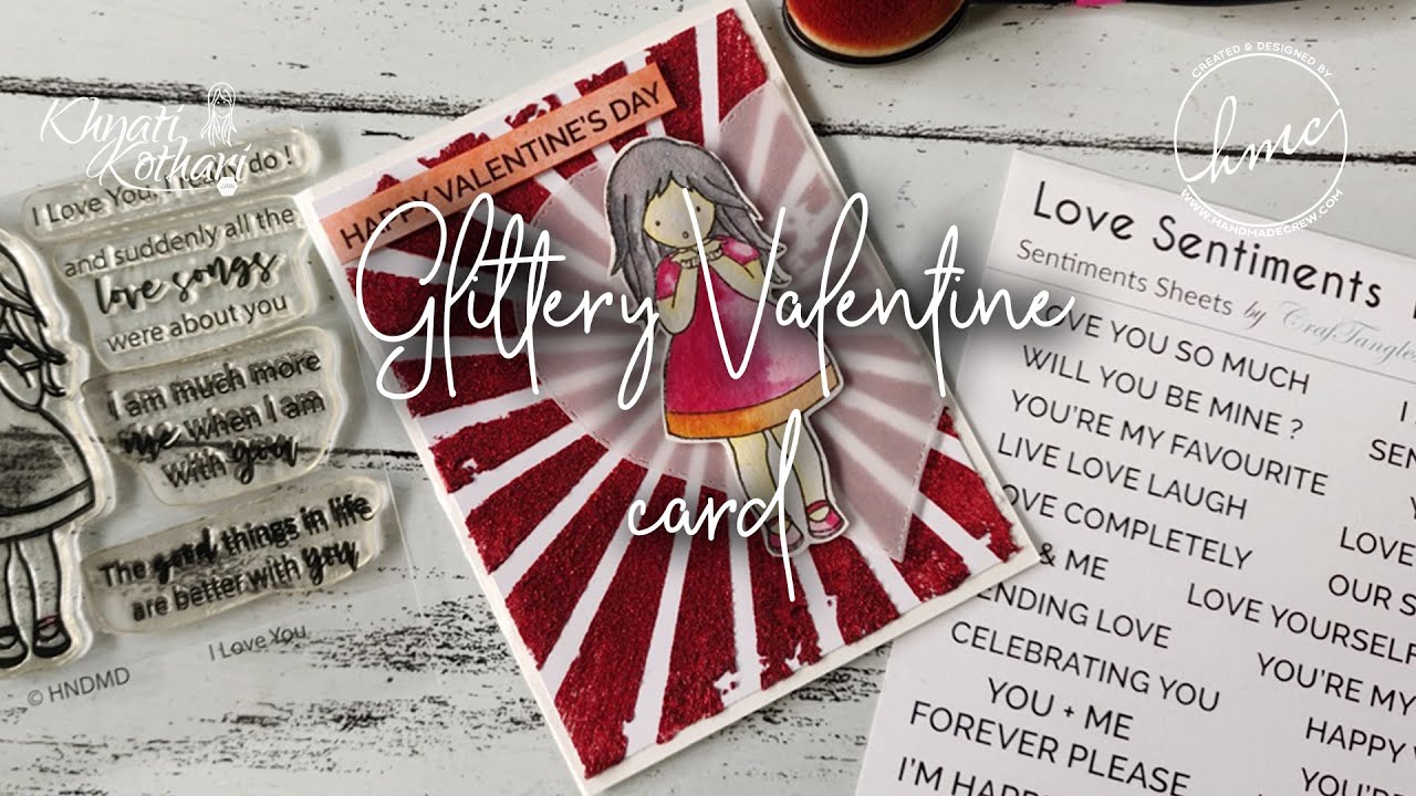 Glittery Valentine's Day Card