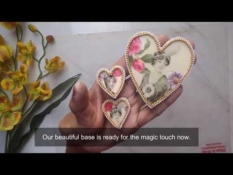 Gorgeous Vintage Decoupage Jewelry