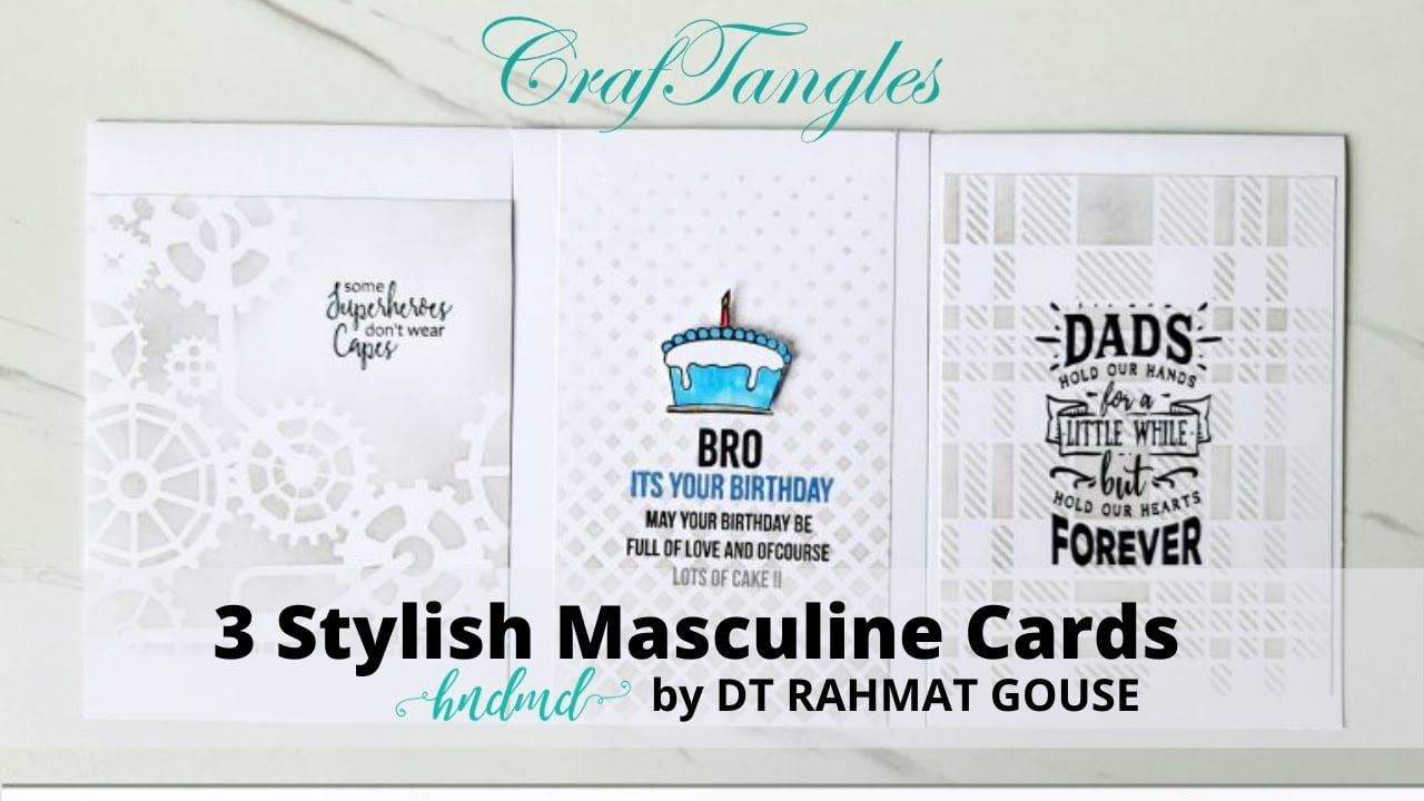 3 Stylish Masculine Cards