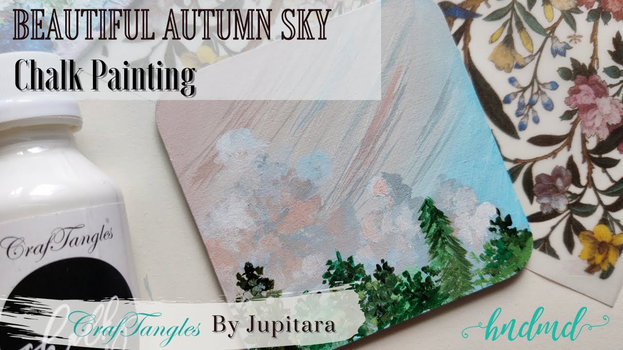 Beautiful 'Autumn Sky' Chalk Painting