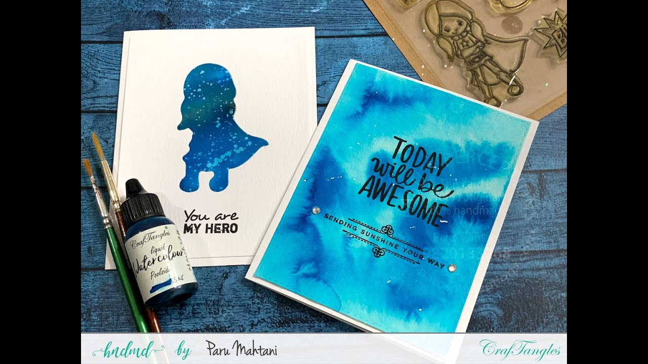 Quick watercolor cardmaking ideas