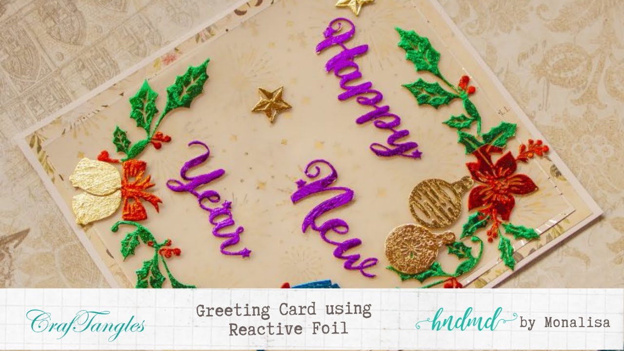 Greeting Card using Reactive Foil