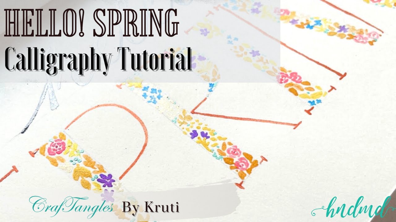 Stunning 'Hello Spring' Calligraphy Tutorial