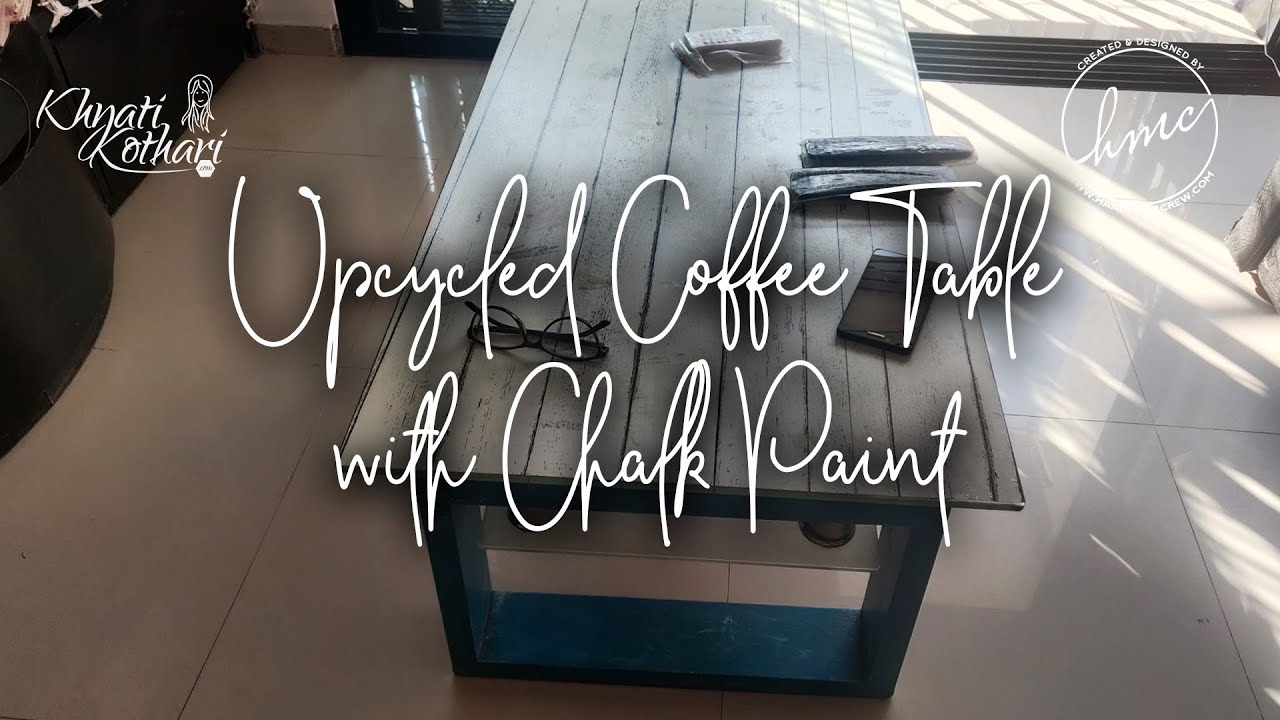 DIY upcycle coffe table with some Chalk paints
