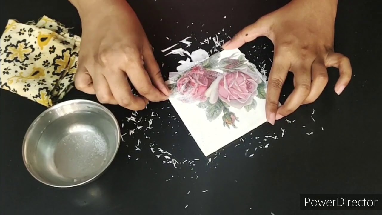 Image Transfer with Decoupage Paper for beginner