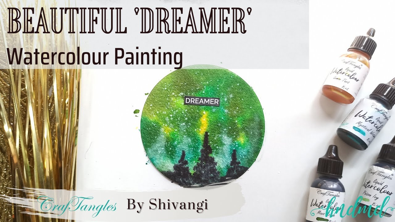 Beautiful 'Dreamer' Watercolour Painting