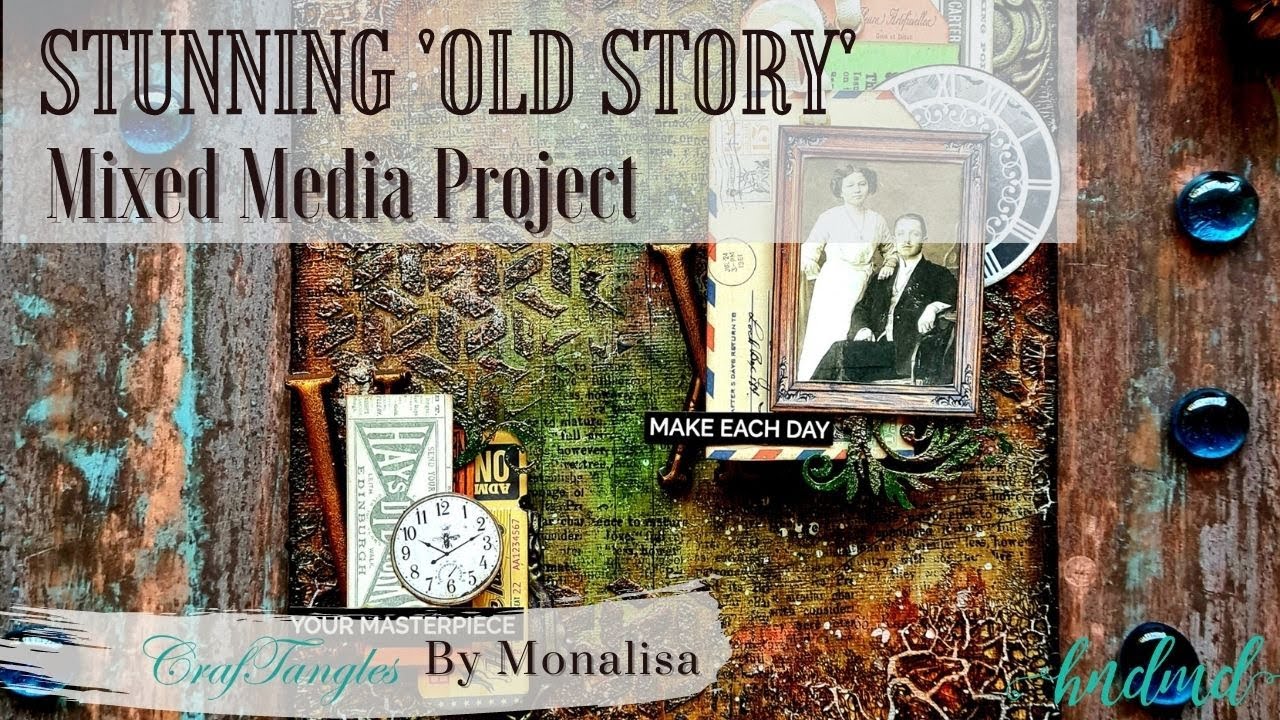 Stunning 'Old Story' Mixed Media Project