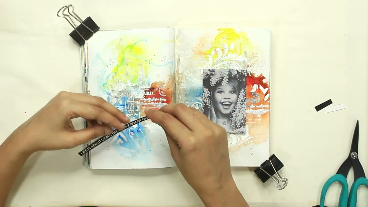 Art Journal Page - Colours #artjournal #artjournals #craftangles