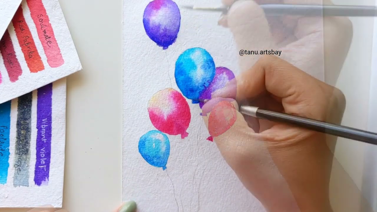 Paint with me #balloon #watercolor #paint