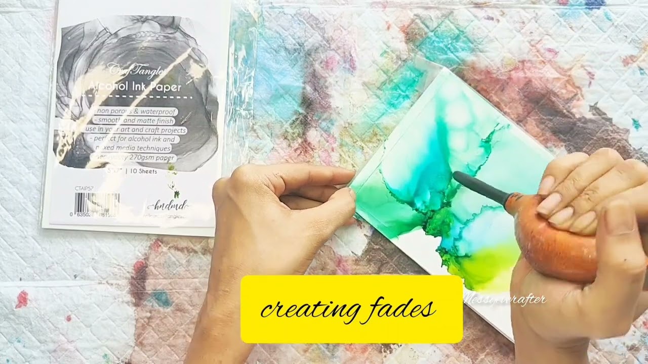 Floral painting | Alcohol Ink Artwork | #5mincraft #alcoholinkart #alcoholink #craftangles #hndmd
