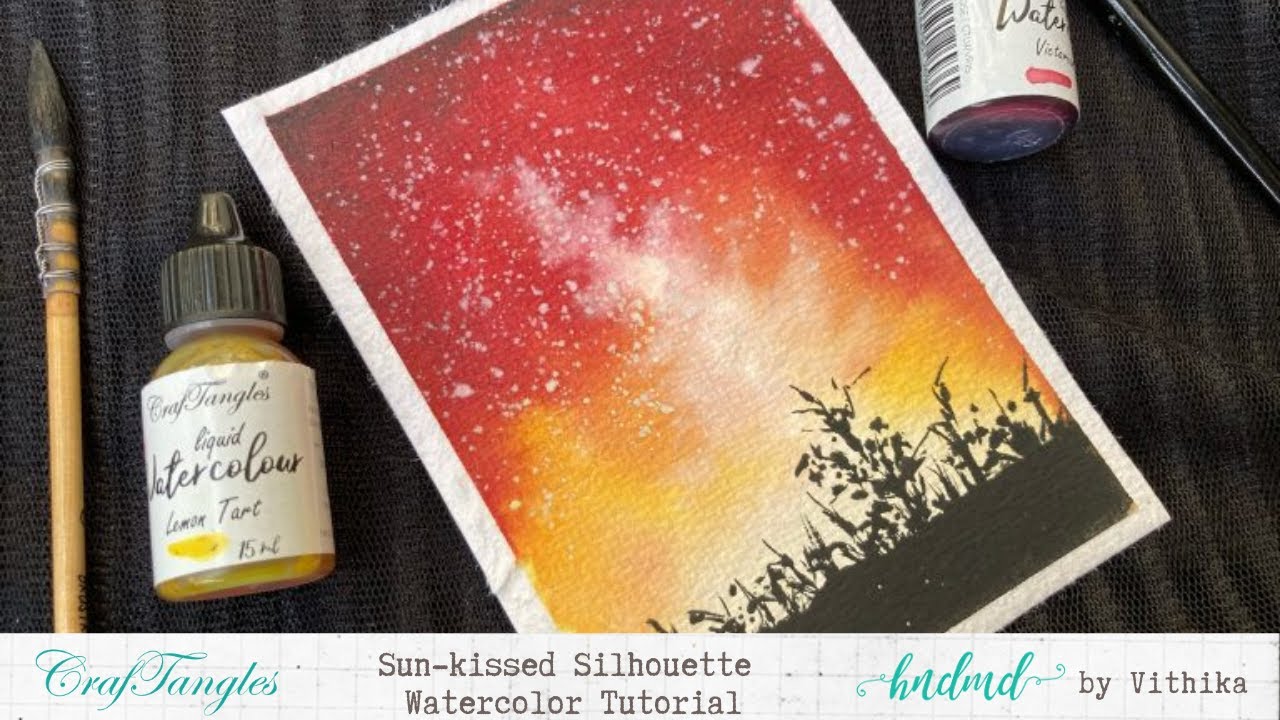 Sun-kissed Silhouette Watercolor Tutorial