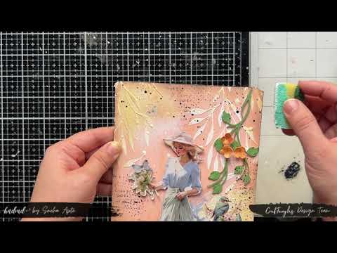 Be Beautiful Spring Project #mixedmedia #journaling #imagetransfer