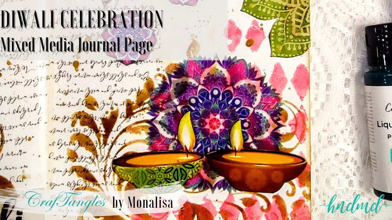 'Diwali Celebration' Mixed Media Journal Page