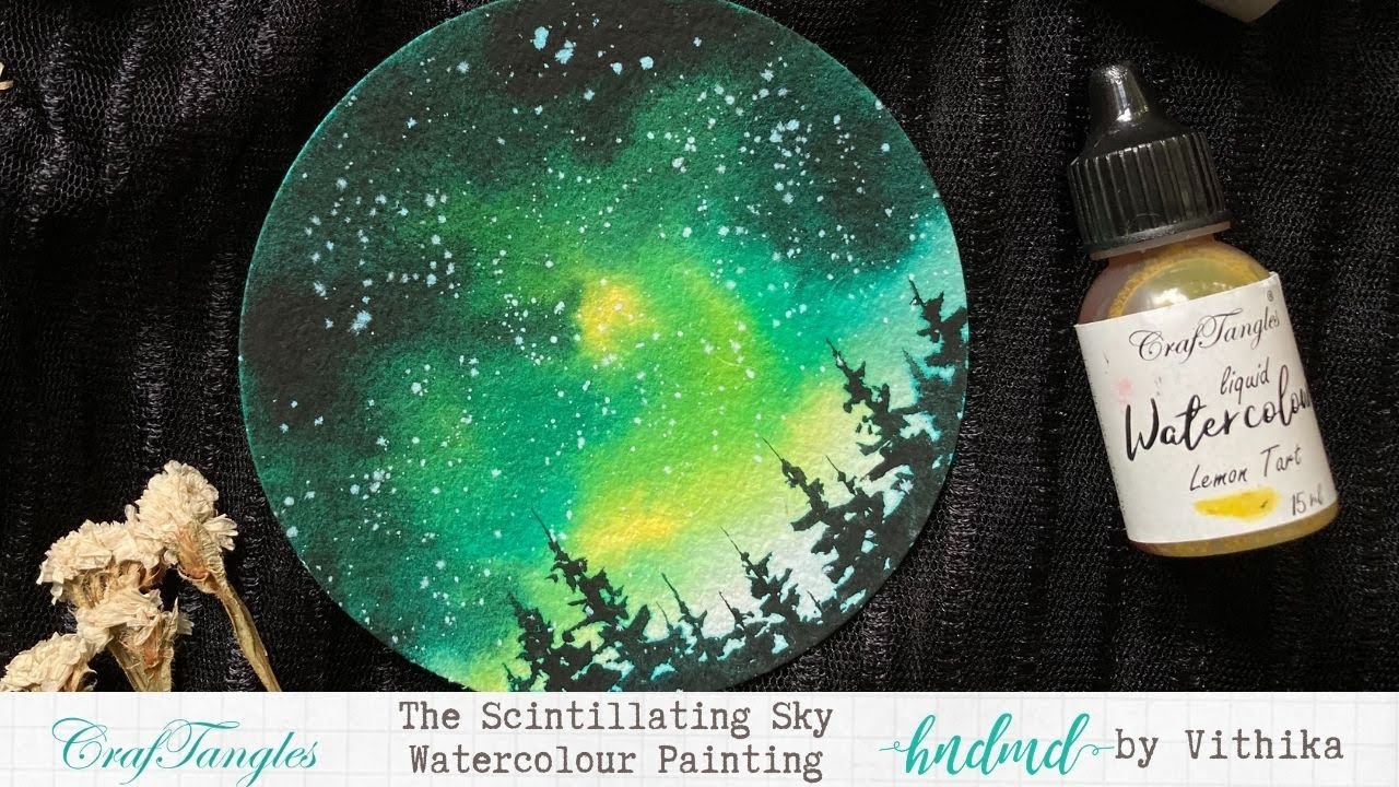 'The Scintillating Sky' Watercolour Painting