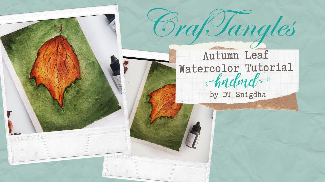 Autumn leaf Watercolor Tutorial