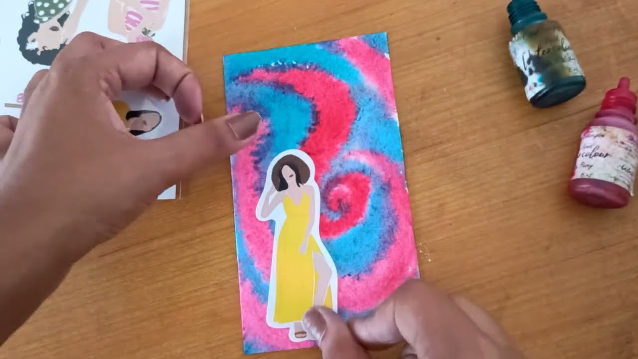 Paint #color #painting #sticker #hndmd #craftangles #watercolour #watercolor #shorts #journal