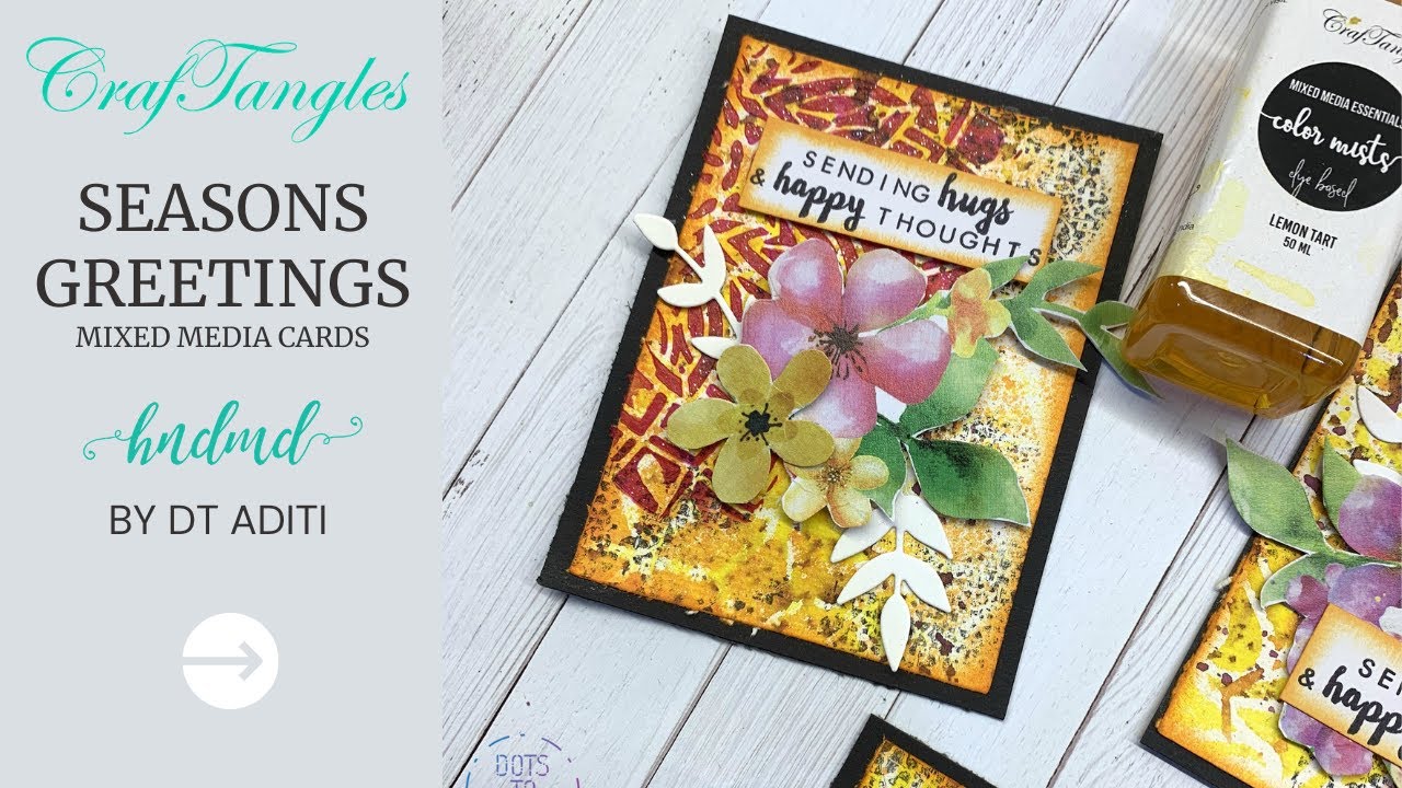 Seasons' Greetings-Mixed Media Cards